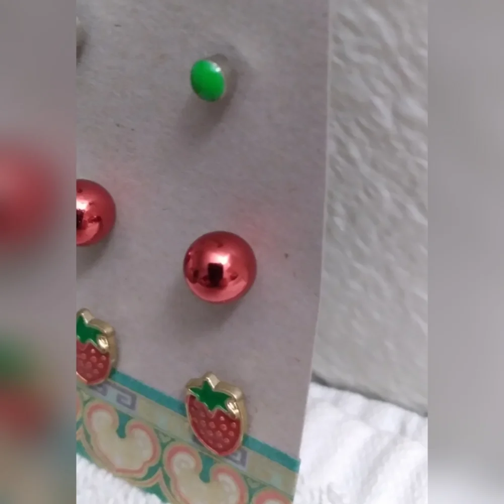 Strawberry Earring Set